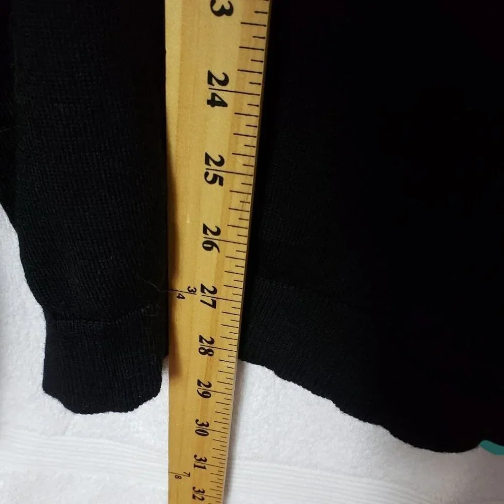 Emporio Armani Mens Turtleneck Long sleeve Light Sweater Black Size 36
